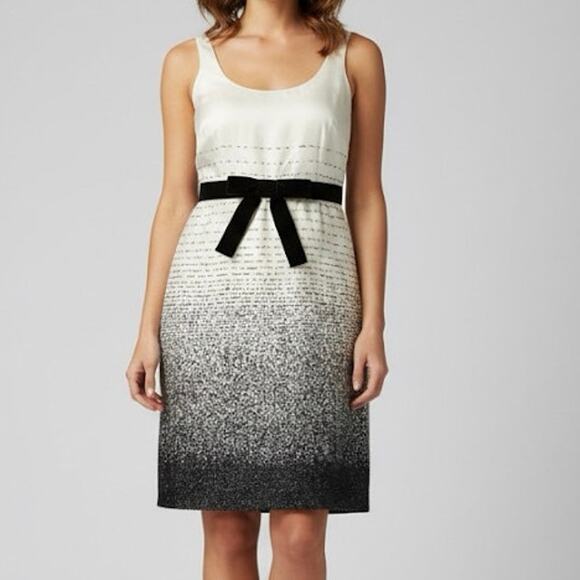 Women's Kate Spade New York Trish Be Dazzled Cream Black Dress Size 8 - Picture 1 of 9